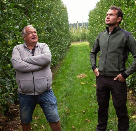 Apfelbauern Walter und Stefan Gasser