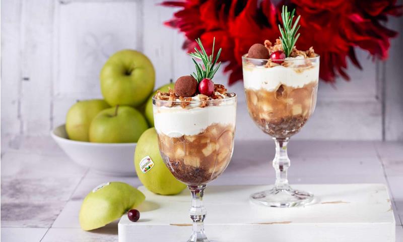 Bratapfel-Tiramisu im Glas